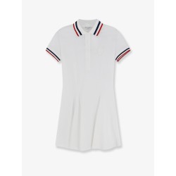 Stretch cotton piquet mini dress
