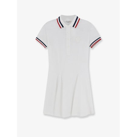 Stretch cotton piquet mini dress