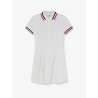 Stretch cotton piquet mini dress