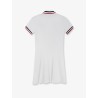 Stretch cotton piquet mini dress