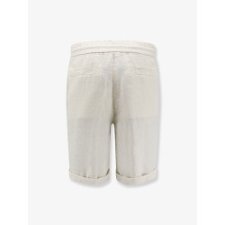 Linen bermuda shorts with drawstring