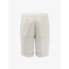 Linen bermuda shorts with drawstring