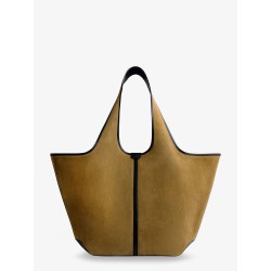Douce suede and leather shoulder bag