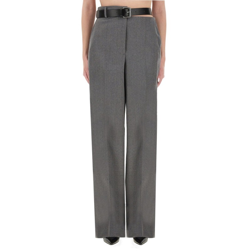 FLANNEL PANTS WITH BELT