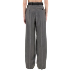 FLANNEL PANTS WITH BELT