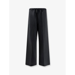 Linen and lyocell blend trousers