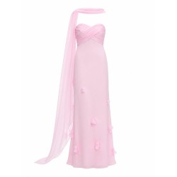 ABITO IN GEORGETTE CON FOULARD