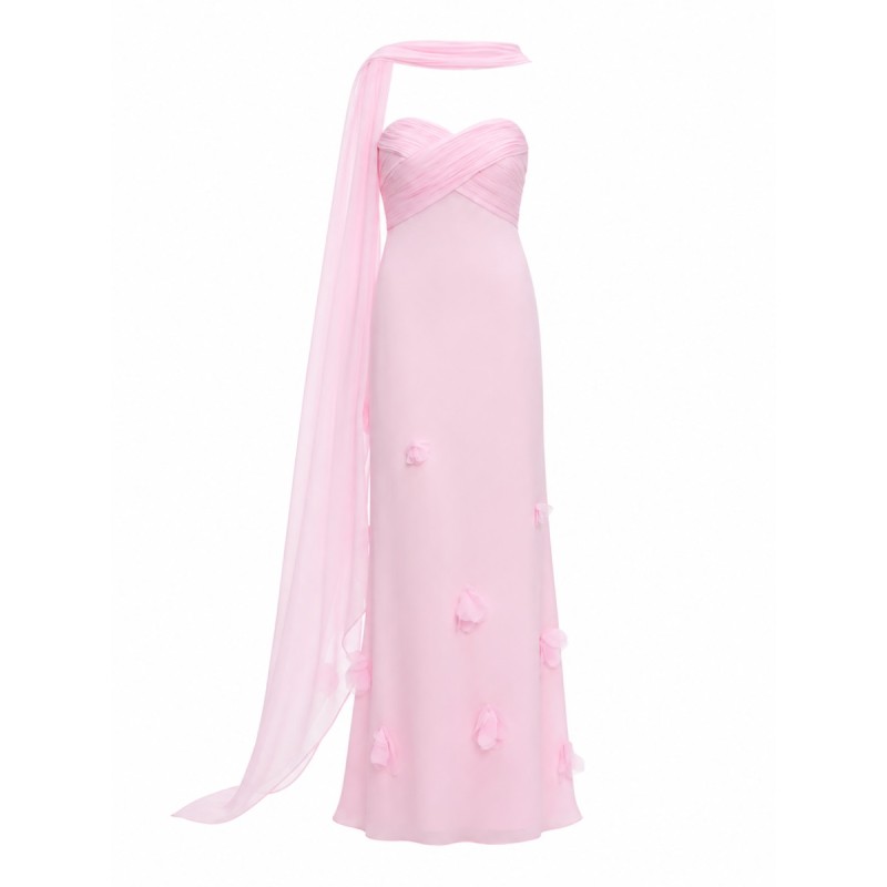 ABITO IN GEORGETTE CON FOULARD