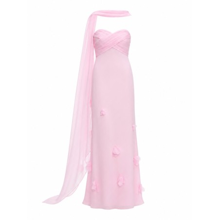 ABITO IN GEORGETTE CON FOULARD