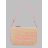 POCHETTE "PARISIENNE" MINI EFFETTO PAGLIA