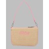 POCHETTE "PARISIENNE" MINI EFFETTO PAGLIA