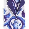 Silk shirt with Maiolica print