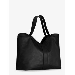 Y Oversize leather tote bag