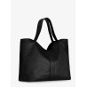 Y Oversize leather tote bag