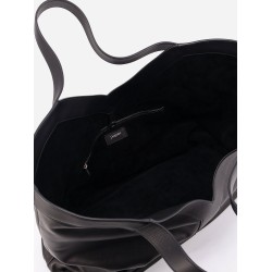 Y Oversize leather tote bag