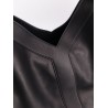 Y Oversize leather tote bag