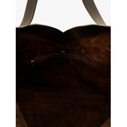 Y Oversize leather tote bag