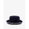 Virgin wool and silk cloche