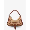 Marcie raffia shoulder bag