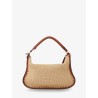 Marcie raffia shoulder bag