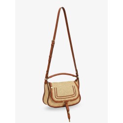 Marcie raffia shoulder bag