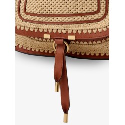 Marcie raffia shoulder bag