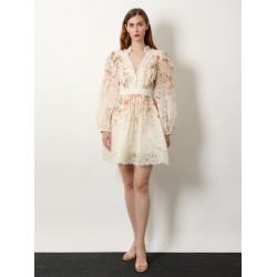 Luna linen and silk dress