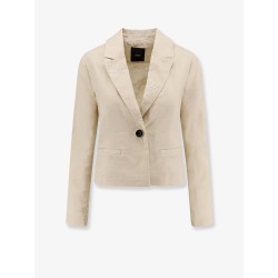 Idony embroidered linen blazer