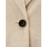 Idony embroidered linen blazer