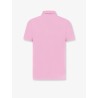 Cotton polo shirt with embroidered logo on the front