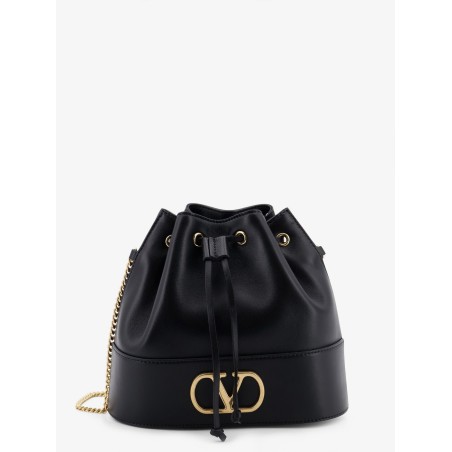 VLogo Signature Leather Bucket Bag