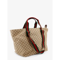 GG fabric shopping bag with Nastro Web handle detail
