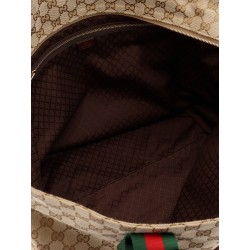 GG fabric shopping bag with Nastro Web handle detail