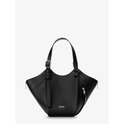 Hammock Flip leather handbag with front lettering logo
