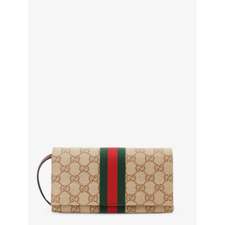 GG fabric shoulder bag with Nastro Web detail