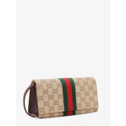 GG fabric shoulder bag with Nastro Web detail