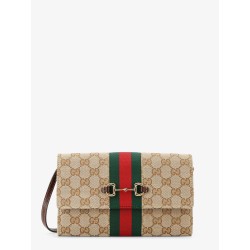 Gucci Horsebit Web GG fabric wallet
