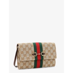 Gucci Horsebit Web GG fabric wallet