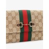 Gucci Horsebit Web GG fabric wallet