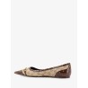 Savoy GG fabric ballerinas with stud detail