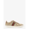 Stretch GG fabric sneakers with Nastro Web on the side