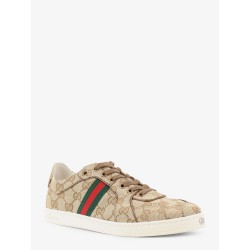 Stretch GG fabric sneakers with Nastro Web on the side