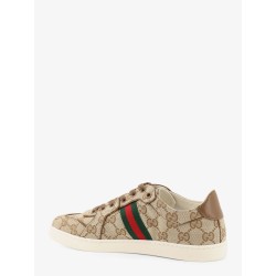 Stretch GG fabric sneakers with Nastro Web on the side