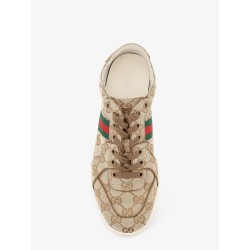 Stretch GG fabric sneakers with Nastro Web on the side