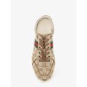 Stretch GG fabric sneakers with Nastro Web on the side