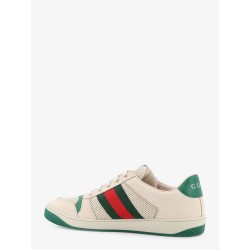 Screener mesh and leather sneakers with Nastro Web on the side