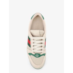 Screener mesh and leather sneakers with Nastro Web on the side