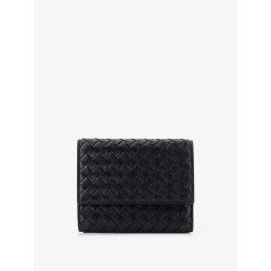 Bi-fold Intrecciato wallet with zip