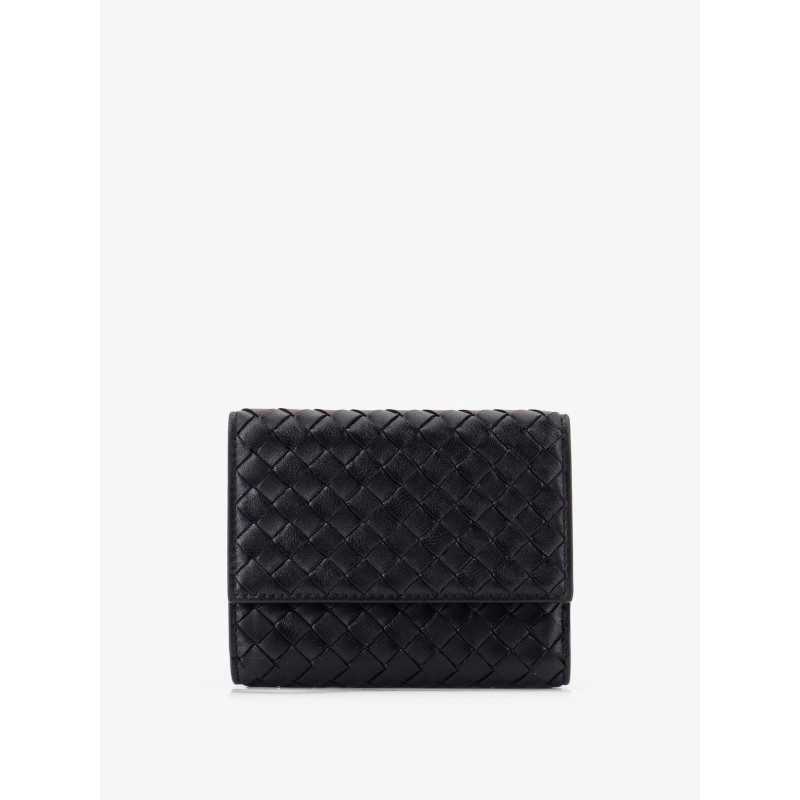 Bi-fold Intrecciato wallet with zip