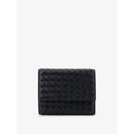 Bi-fold Intrecciato wallet with zip